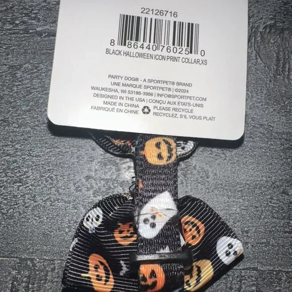 Party Dog X-Small Halloween Dog Collar 🎃👻💀 - Picture 4 of 5